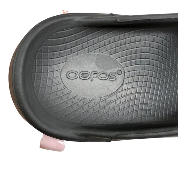 OOFOS OOriginal Black Thong Recovery Sandals Women's Size 9 Men's size 7 - Picture 6 of 9